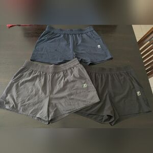 Lot Of 3 Fila Sport Shorts - Black - Gray - Blue - Size M